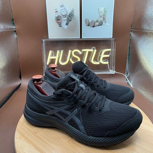 Asics Gel-Contend 7 Triple black Sz 10 - Picture 1 of 10